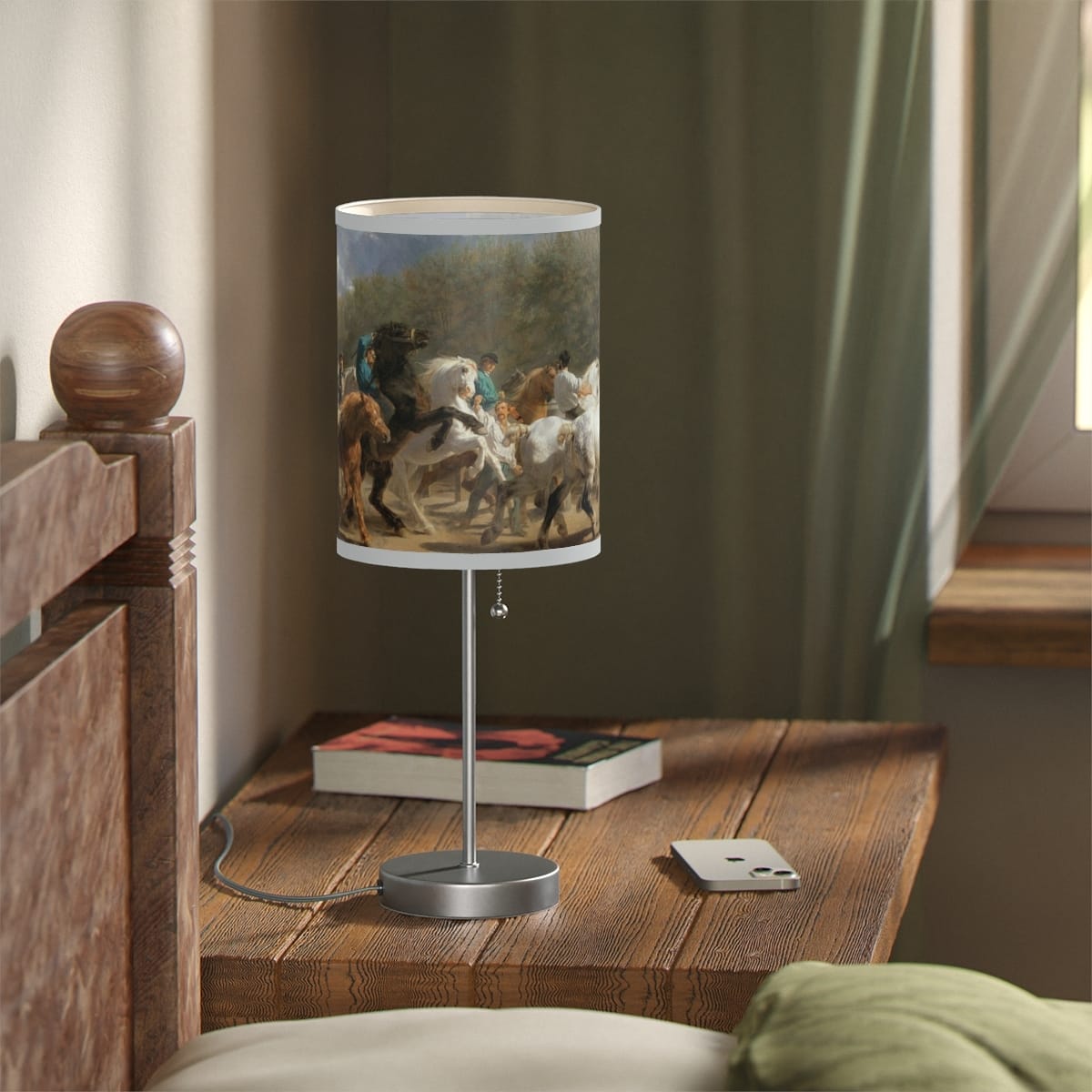 Art Lamp On A Stand, Artist Rosa Bonheur, Artwork 